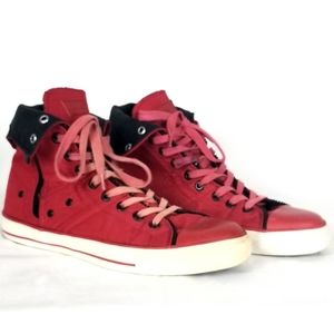 Levi's Men's Red Zip ex Hi Lace-Up Canvas Skater